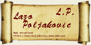 Lazo Poljaković vizit kartica